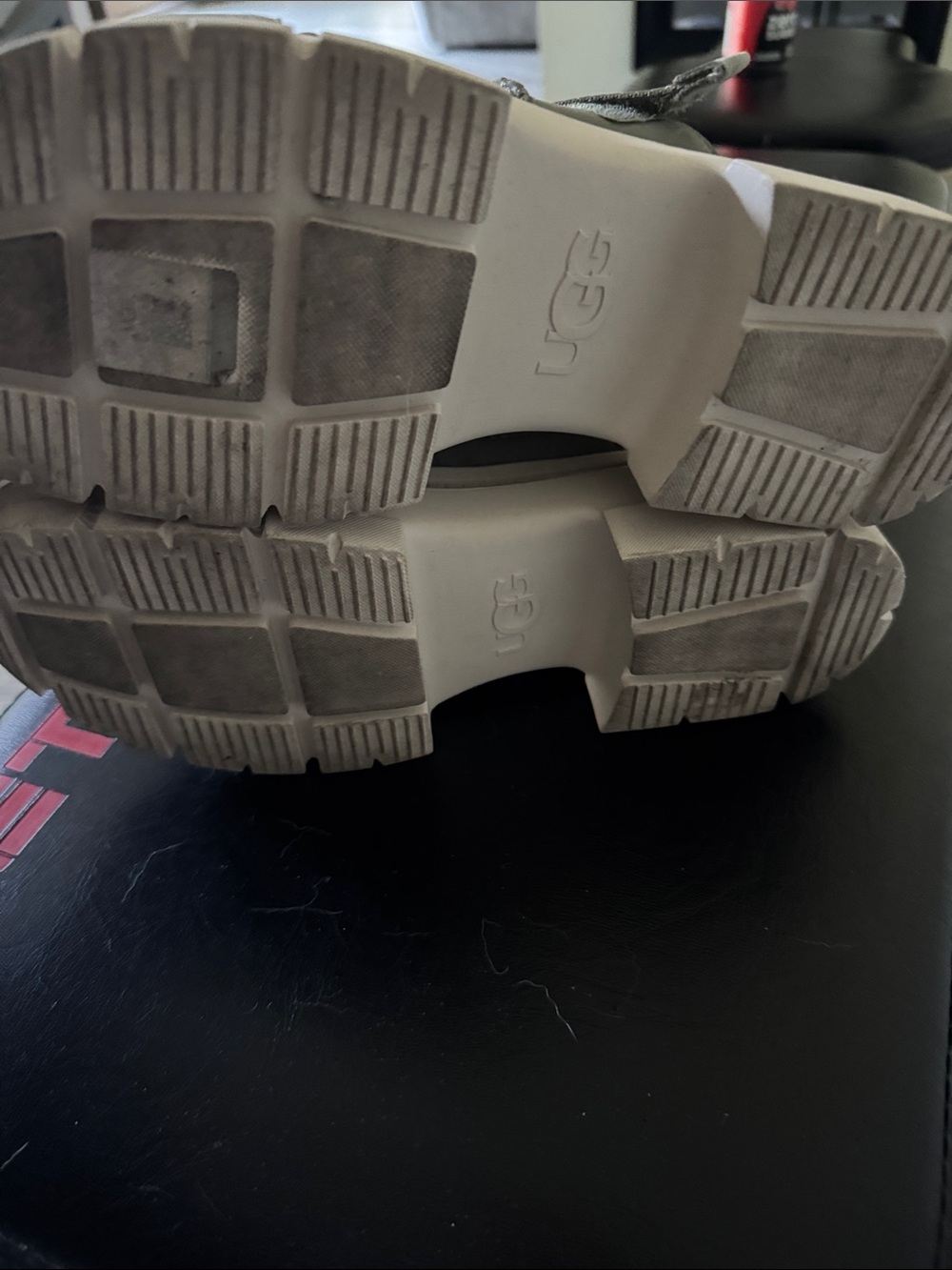UGG Women’s Grey Chunky Platform Sandals - Picture 2 of 4